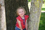 Olivia is happy to relax in the park after our 'Amazing Race'.